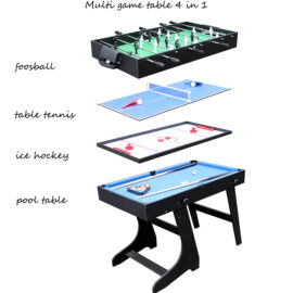 Custom 4 in 1 multi game table Folding Muliti Sports Game Table Global