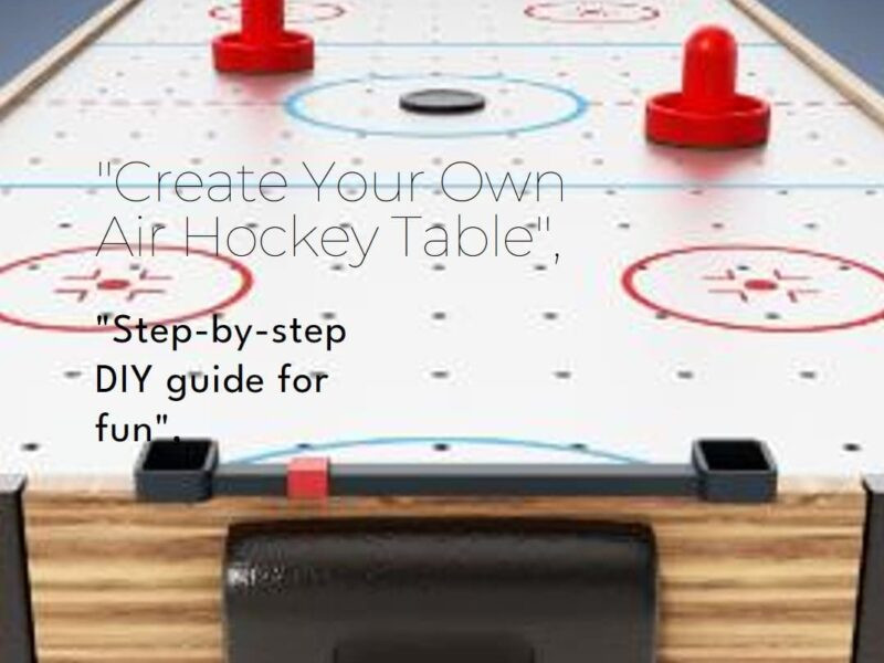 How to Build Your Own DIY Air Hockey Table