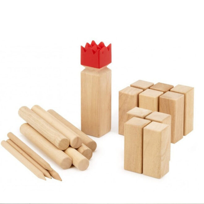 Classic kubb Game Set Outdoor Throwing Game With Carrying Bag - Image 3